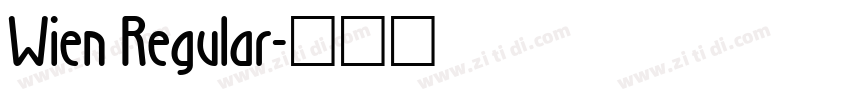 Wien Regular字体转换